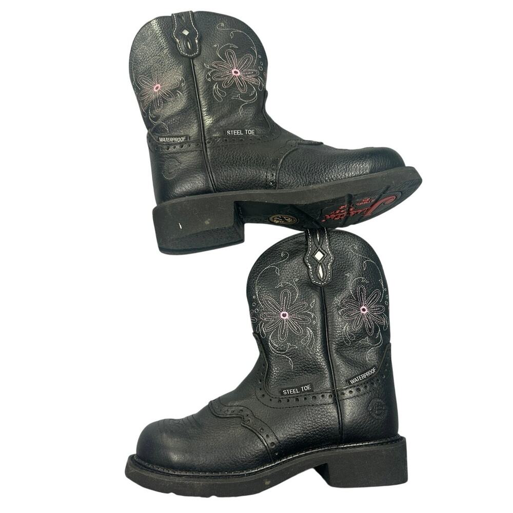 Justin Gypsy Boots Steel Toe Waterproof Pebbled Leather WKL9982 Cowgirl Work